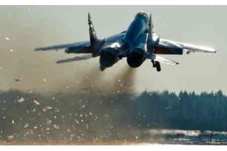 Young Russian pilots completed first independent piloting on the  MiG-29 in skies of Armenia