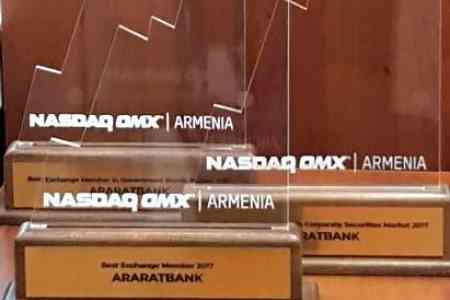 ARARATBANK announced by NASDAQ OMX Armenia winner in three nominations