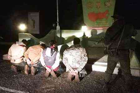 Four Indians were detained by Russian border guards while attempting  to illegally cross Armenian-Turkish border