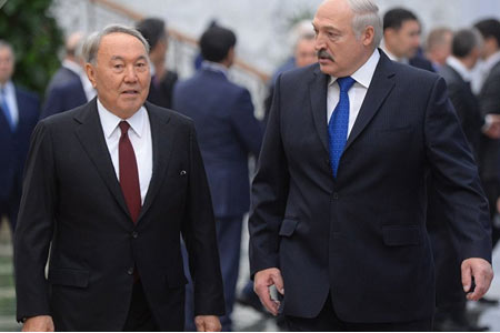 Нурсултан Назарбаев отметил роль и вклад Александра Лукашенко в развитие интеграционных процессов и становление Евразийского экономического союза