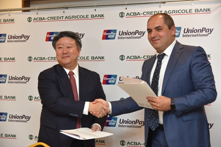 ACBA-Credit Agricole Bank starts servicing UnionPay cards