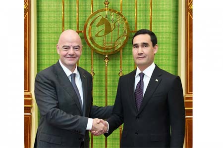 Meeting of the President of Turkmenistan with the head of the International Federation of football associations