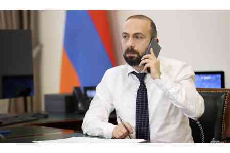 Глава МИД Армении провел телефонный разговор с коллегой из Кыргызстана