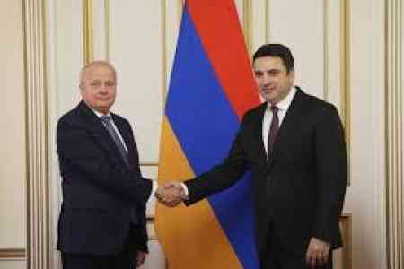 RA NA Speaker, Russian Ambassador discuss bilateral relations
