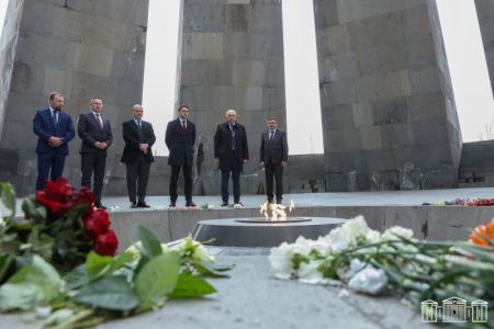 Парламентские делегации Бельгии и Литвы отдали дань уважения памяти святых мучеников Геноцида армян в Османской империи