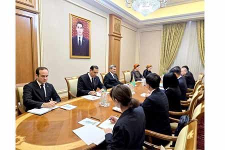 Meeting of the Minister of Foreign Affairs of Turkmenistan with the State Minister of Economy, Trade and Industry of Japan